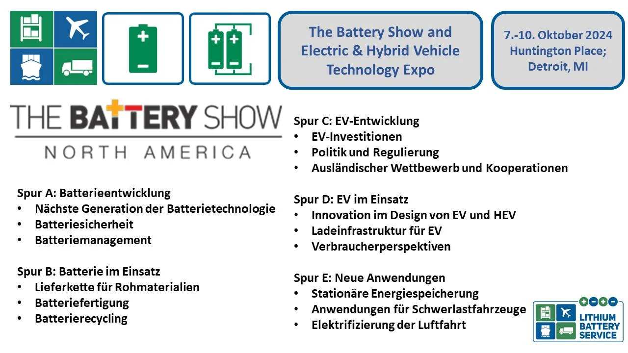 The Battery Show and Electric & Hybrid Vehicle Technology Expo