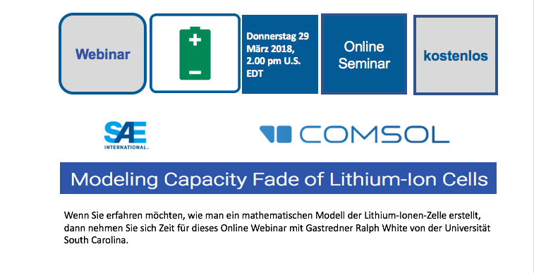 Kostenloses englisches Webinar der SAE International - Darstellen des Kapazitätsschwundes bei Lithium-Ionen-Zellen (Modeling Capacity Fade of Lithium-Ion Cells) BF-SAE-Modeling-Capacyty-Fade-DE-2018-03-26-um-17-01-46