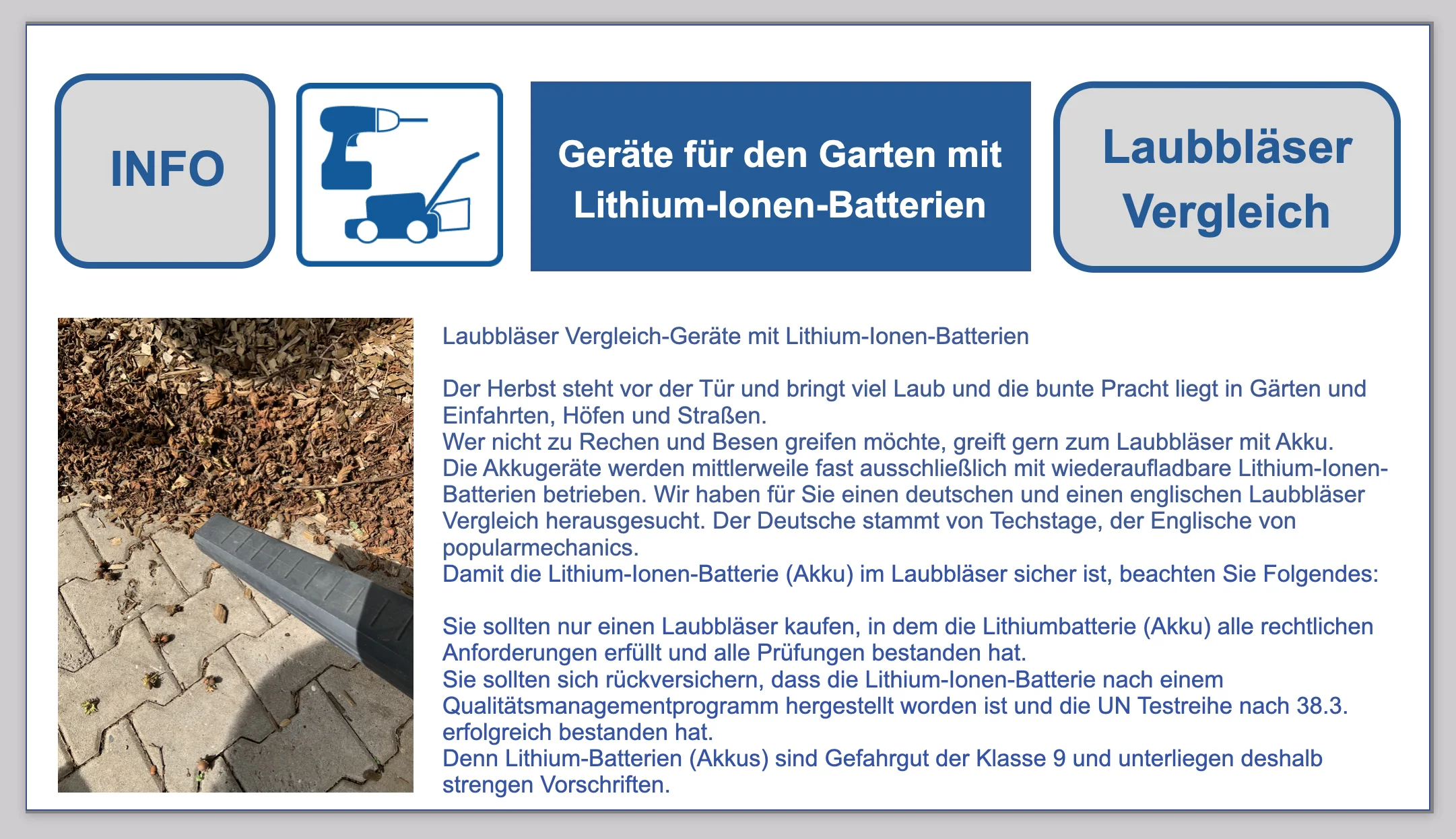 Laubbläser Vergleich-Gartengeräte mit Lithium-Ionen-Batterien BF-DE-Laubbla-ser-Gartengera-te-Techstage-popularmechanics-Lithiumbatterien-Lithiumzellen-Transport-Versenden-Verpacken