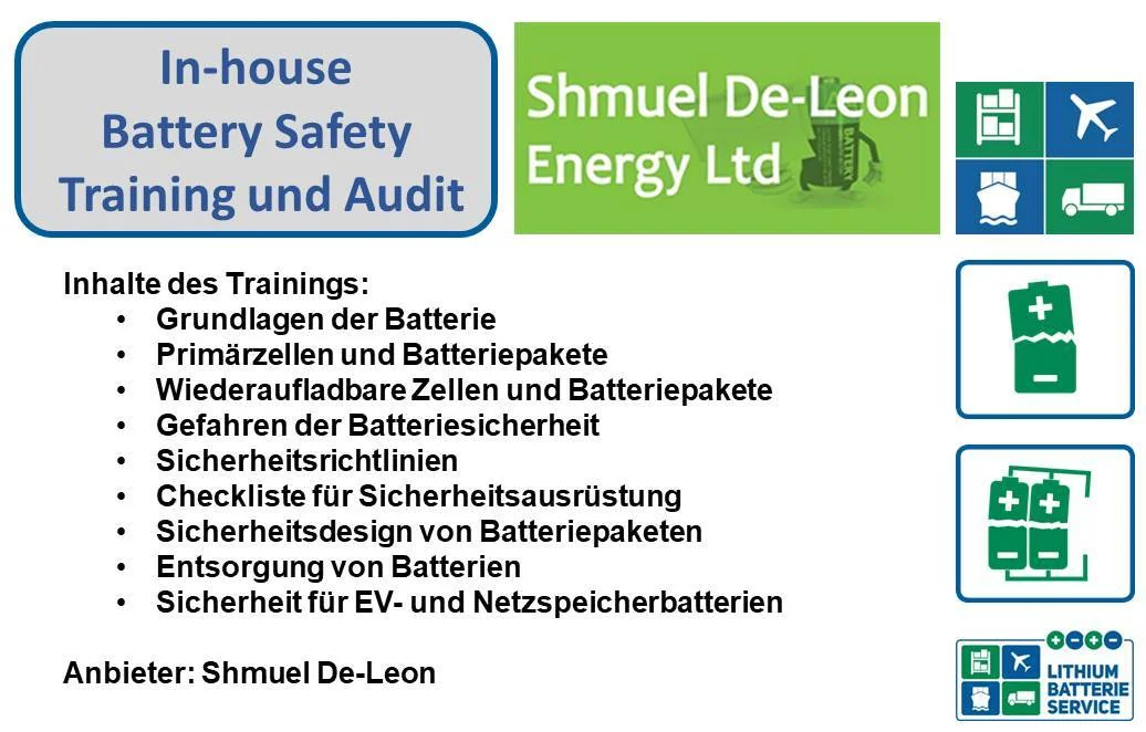 In-house Battery Safety Training In-house Battery Safety Training de