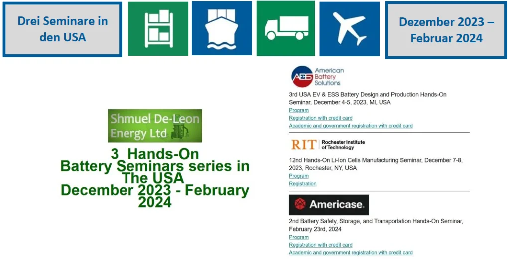 Drei Seminare von Dezember 2023 bis Februar 2024 in den USA 10.11.2023 USA Seminare de
