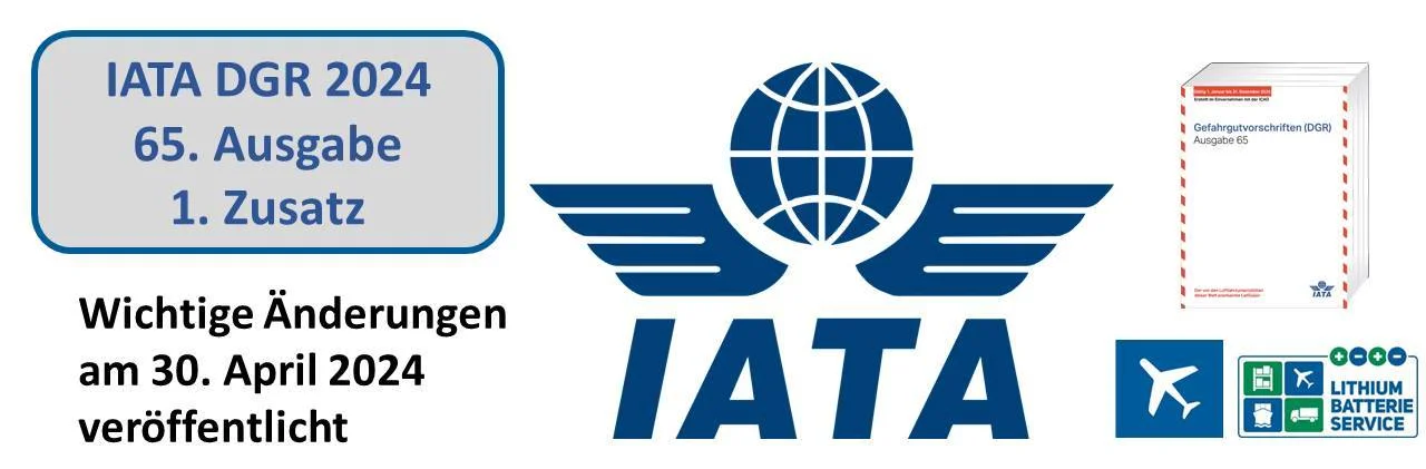 IATA DGR 2024 65. Ausgabe 1. Zusatz Newsletter 3-2024 Thema2 de